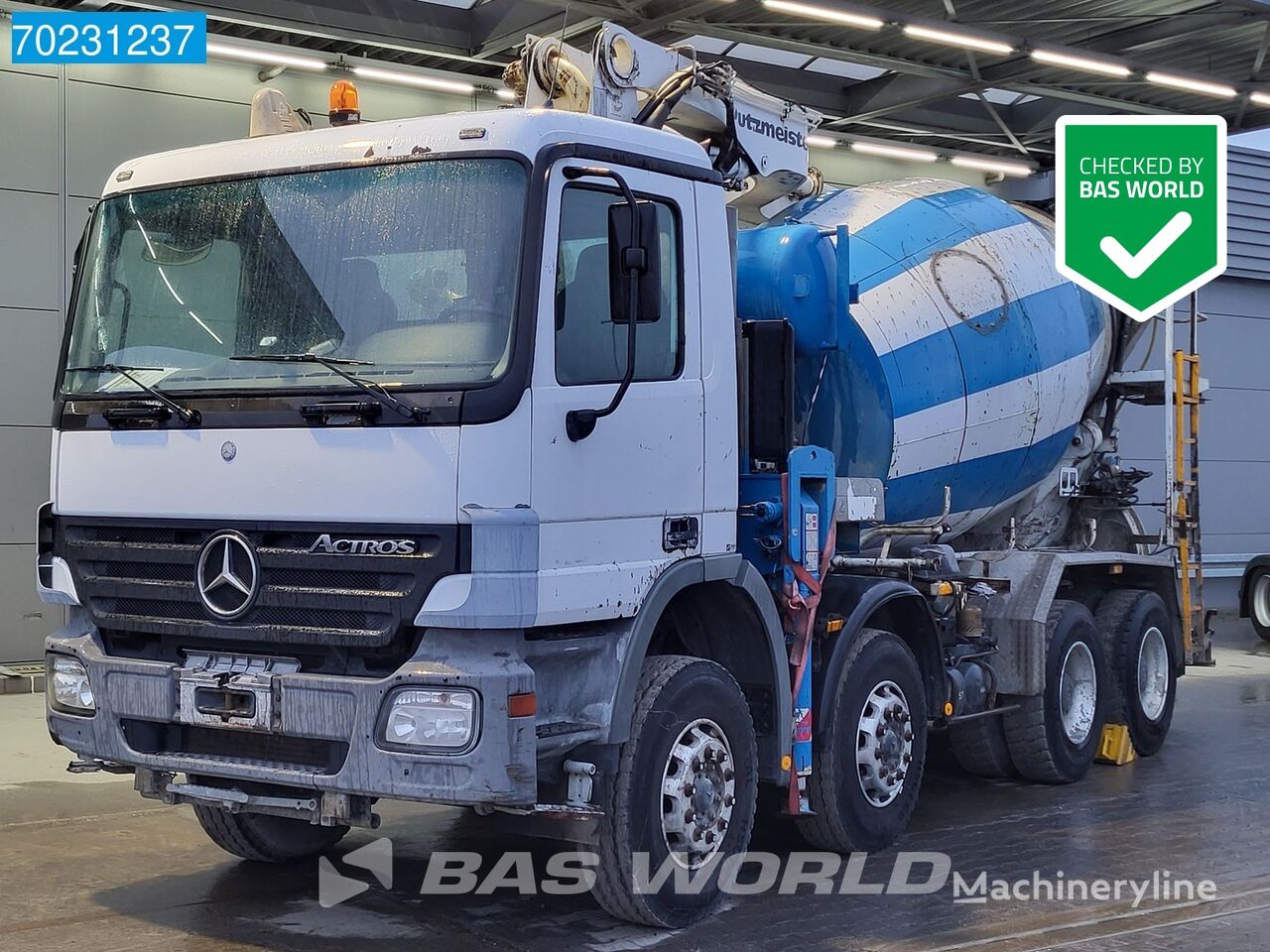 Mercedes-Benz Actros 3241 8X4 DEFECT Gearbox Putzmeister TMM 21 PUMI 9m3 Big-A camión hormigonera
