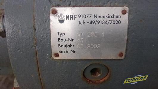 NAF WY 205 1 tambor de freno para retroexcavadora